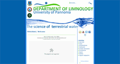 Desktop Screenshot of limnologia.hu