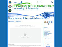 Tablet Screenshot of limnologia.hu